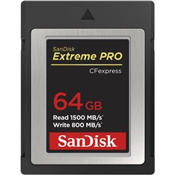 Sandisk Extreme Pro 64gb 1500 mbs Type B CFexpress Card 001